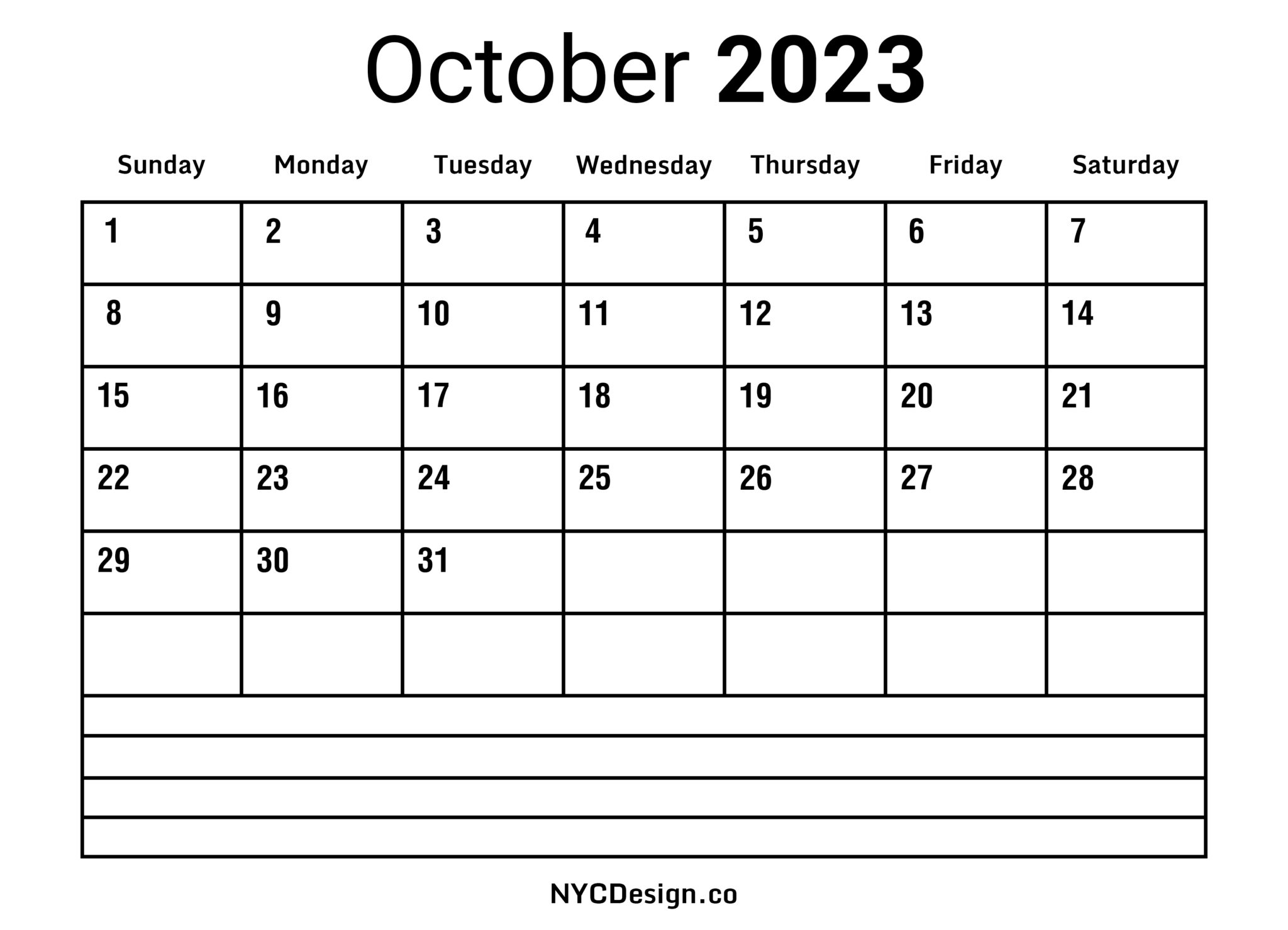2022 Calendar Printable Free, Horizontal, Blue, HD – Sunday Start ...